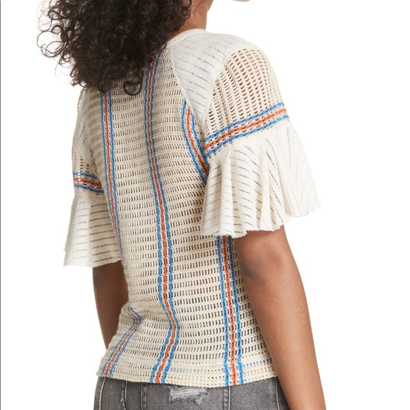 🆕 EUC Free People Babes Only Stripe Knit Top size small - Picture 4 of 14